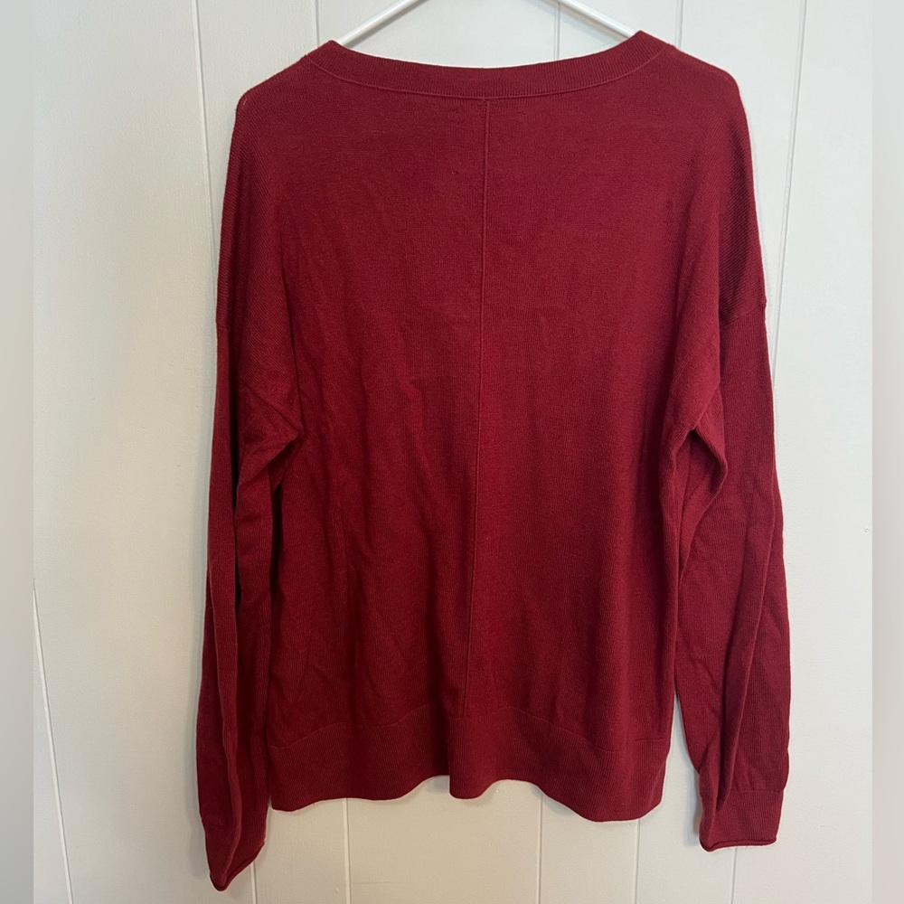 Lucky brand, Cotton cashmere blend V-neck sweater size M‎ - Picture 6 of 8